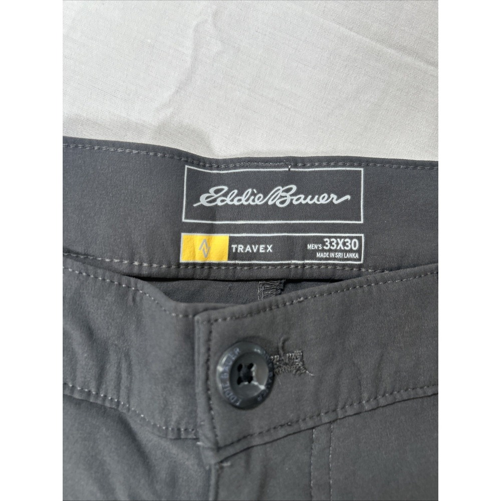 Eddie Bauer Pants Men's Size 33x30 Gray Travex - Picture 4 of 14